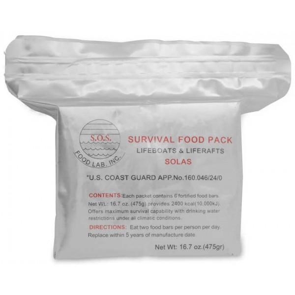2400 Calorie SOS Food Bars (Pack of 6)