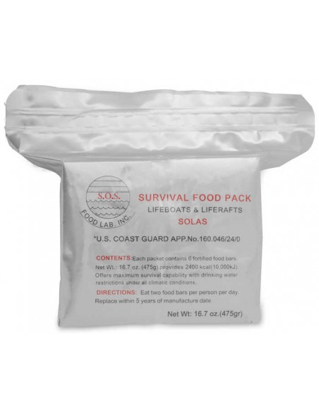 2400 Calorie SOS Food Bars (Pack of 6)