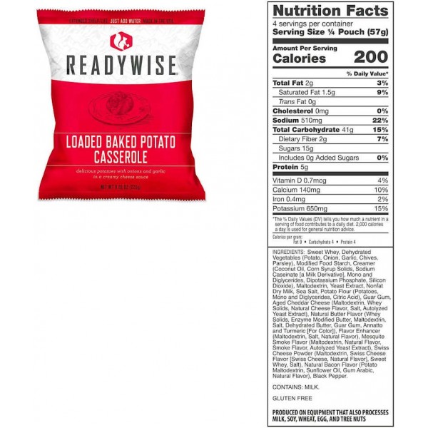 84 Serving Gluten Free Grab and Go Bucket