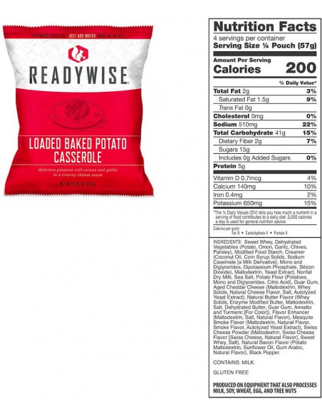84 Serving Gluten Free Grab and Go Bucket