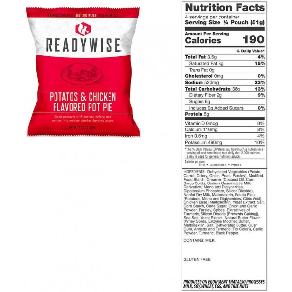 84 Serving Gluten Free Grab and Go Bucket