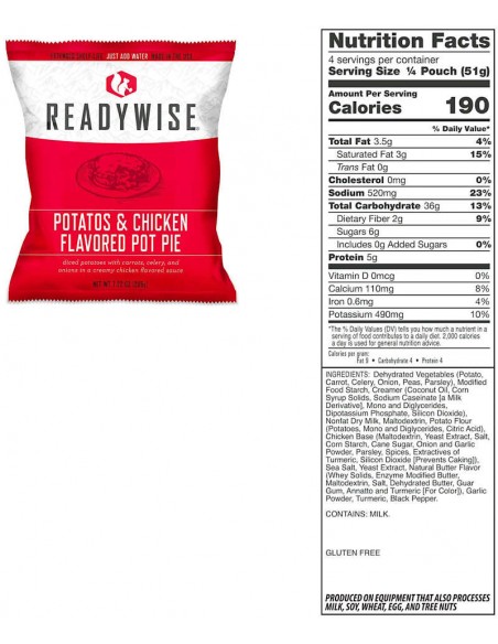 84 Serving Gluten Free Grab and Go Bucket