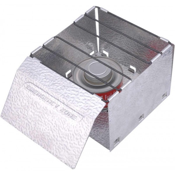Fold Flat Aluminum Stove with 4 StableHeat Fuel Cells