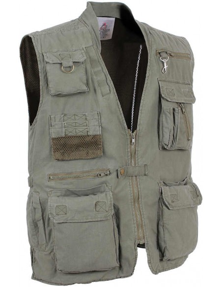 Rothco Deluxe Safari Outback Vest Olive Drab