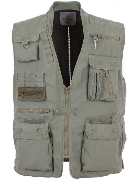 Rothco Deluxe Safari Outback Vest Olive Drab
