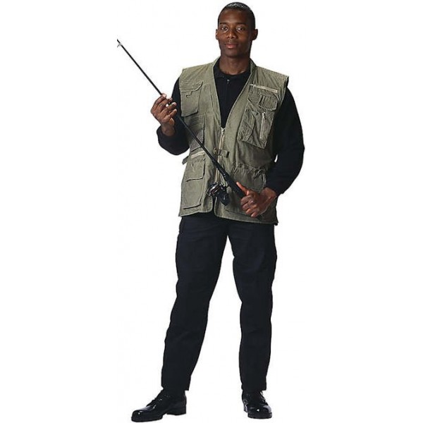 Rothco Deluxe Safari Outback Vest Olive Drab