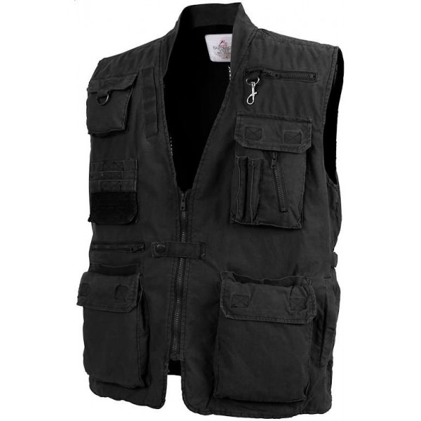 Rothco Deluxe Safari Outback Vest Black