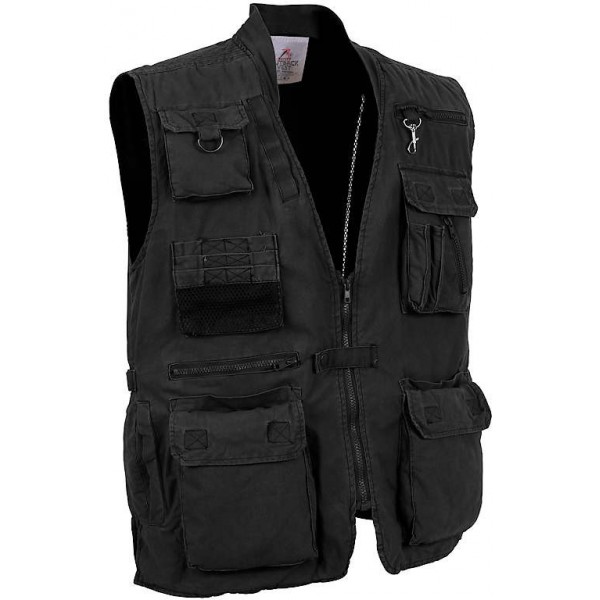 Rothco Deluxe Safari Outback Vest Black