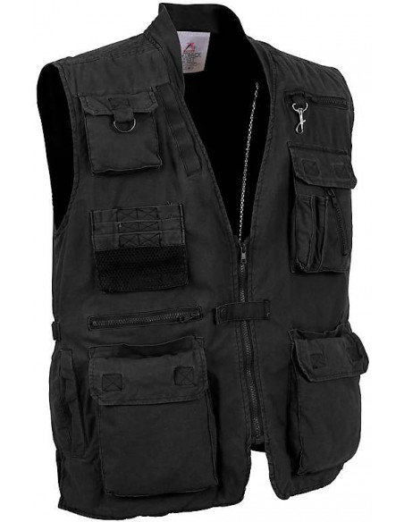 Rothco Deluxe Safari Outback Vest Black