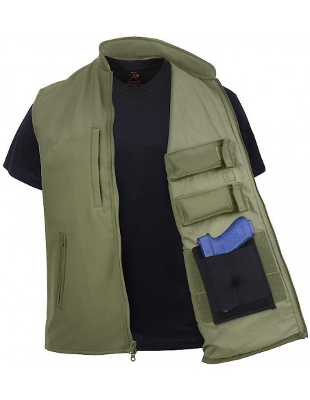 Rothco Concealed Carry Soft Shell Vest Olive Drab