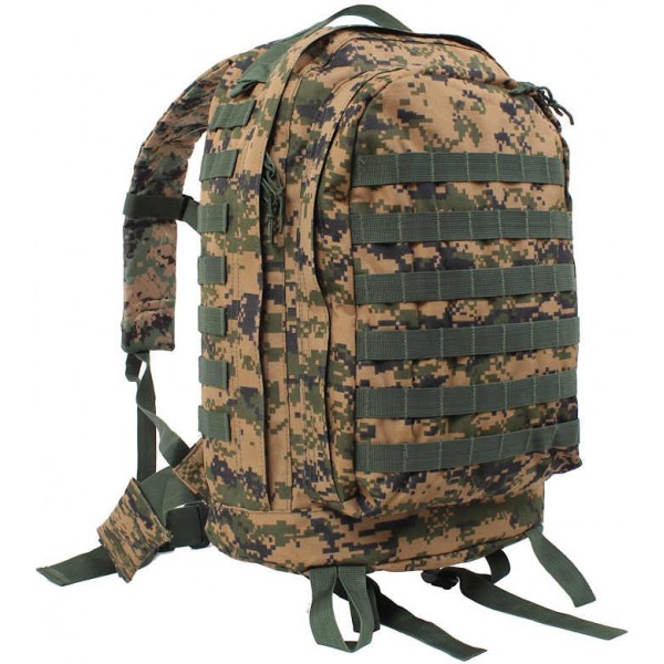 Rothco MOLLE II 3-Day Assault Pack Woodland Digital Camo