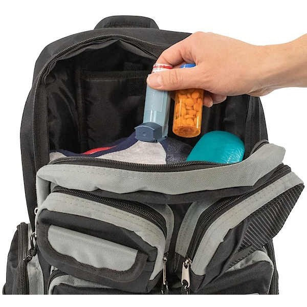 Emergency Zone Black Backpack with MOLLE Loops