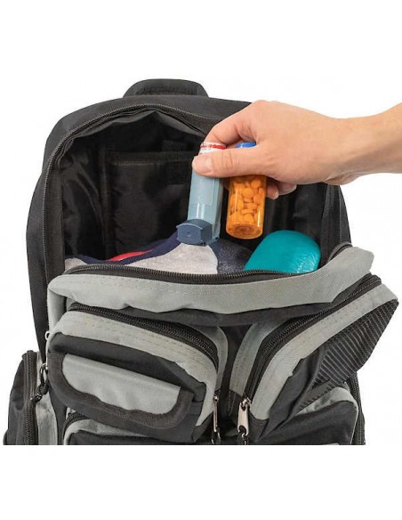 Emergency Zone Black Backpack with MOLLE Loops