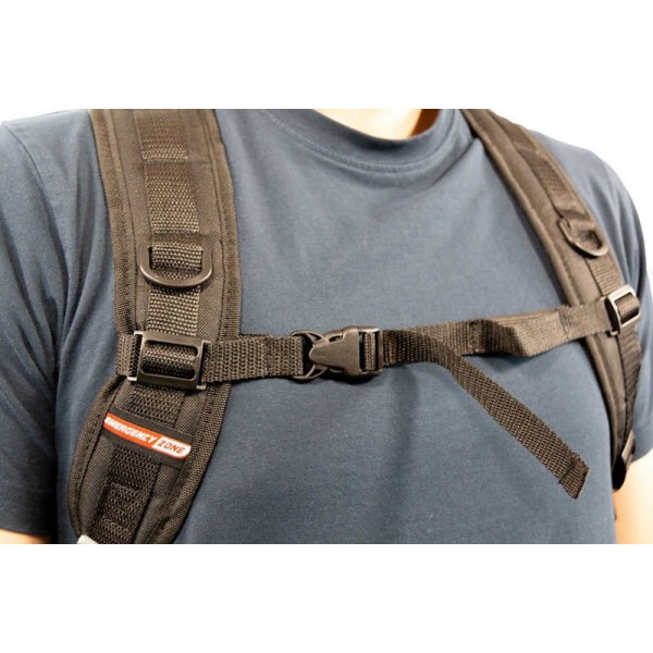Emergency Zone Black Backpack with MOLLE Loops