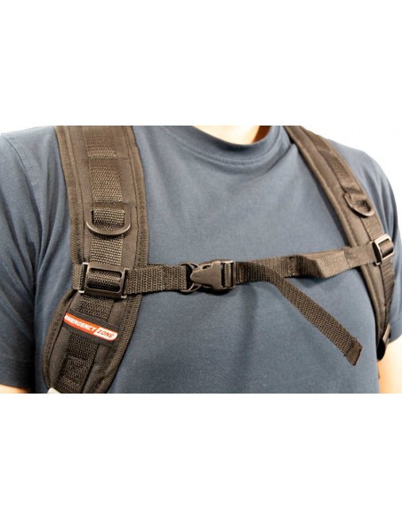 Emergency Zone Black Backpack with MOLLE Loops