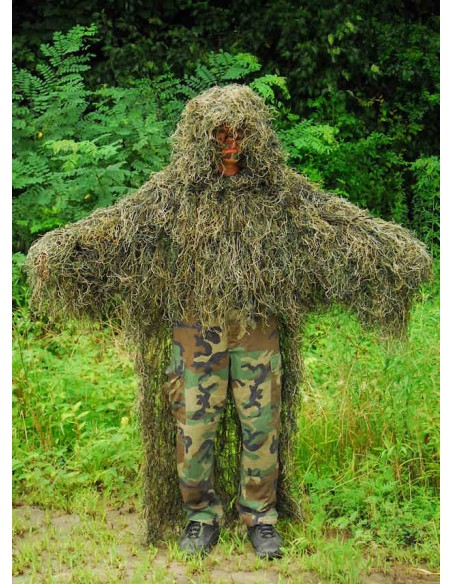 Military 'Stalker' Light Weight Ghillie Suit Poncho