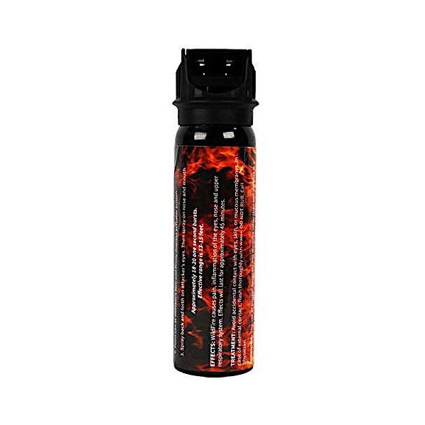 Wildfire 1.4% MC 4 oz Pepper Spray with Flip Top Actuator