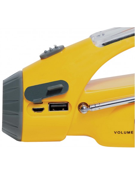 Rothco Solar Wind Up Flashlight with AM/FM Radio