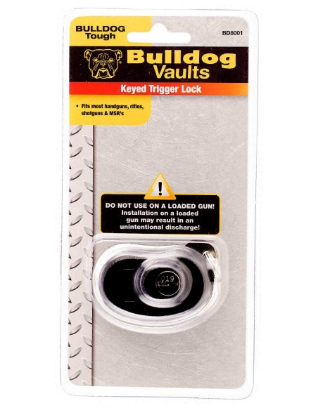 Bulldog BD8001 Gun Trigger Key Lock Block Packaging