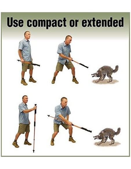 Zap Hike n Strike 950,000 Volt Stun Cane with Flashlight