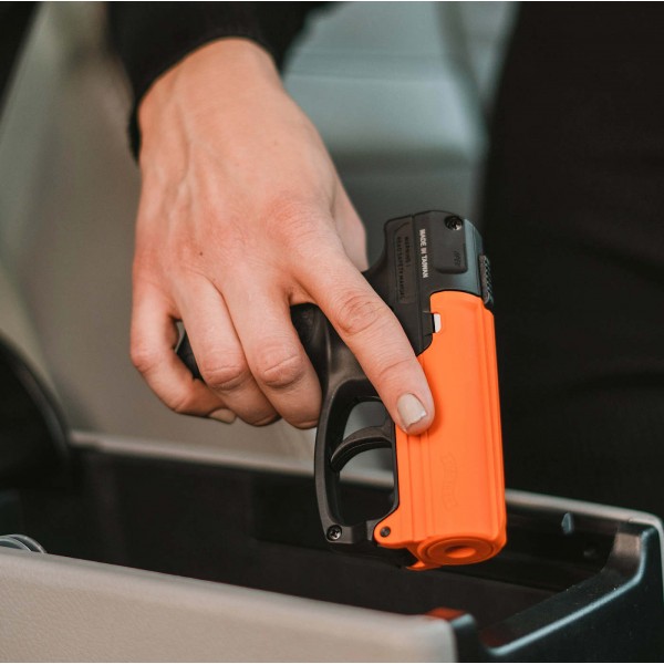 Sabre Aim and Fire Pepper Gel with Trigger & Grip Deployment System