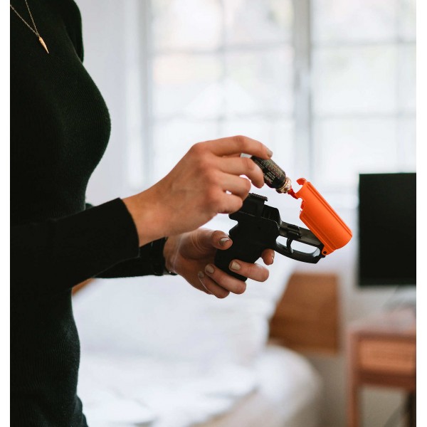 Sabre Aim and Fire Pepper Gel with Trigger & Grip Deployment System