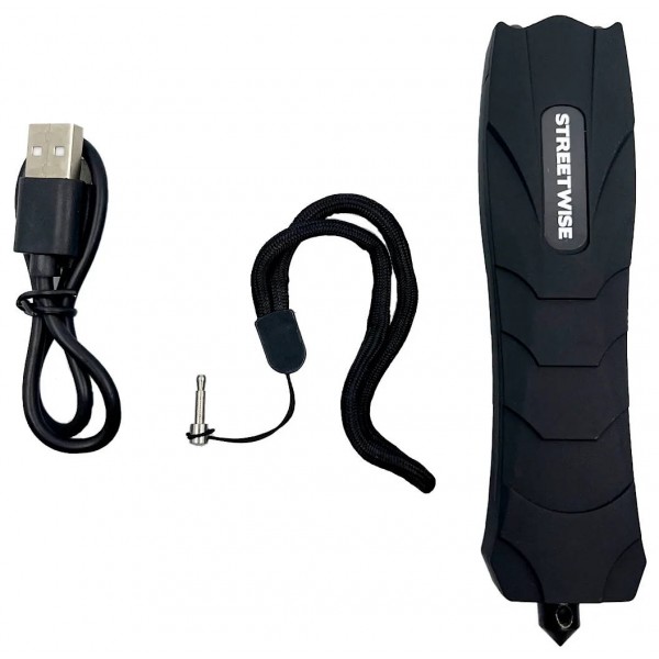 Serpent Stun Gun 83 Million Volts with Disable Pin & Window Breaker Black Style