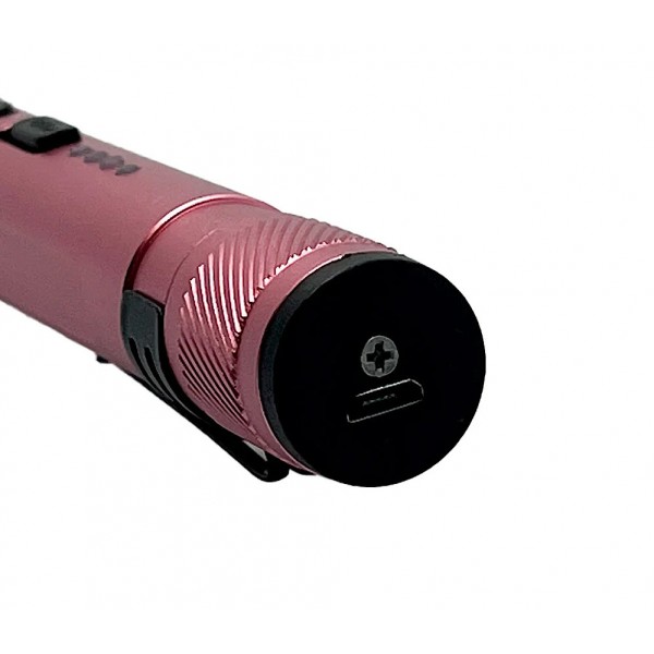 Pink Streetlight Rechargeable Stun Gun Flashlight 84 Million Volts