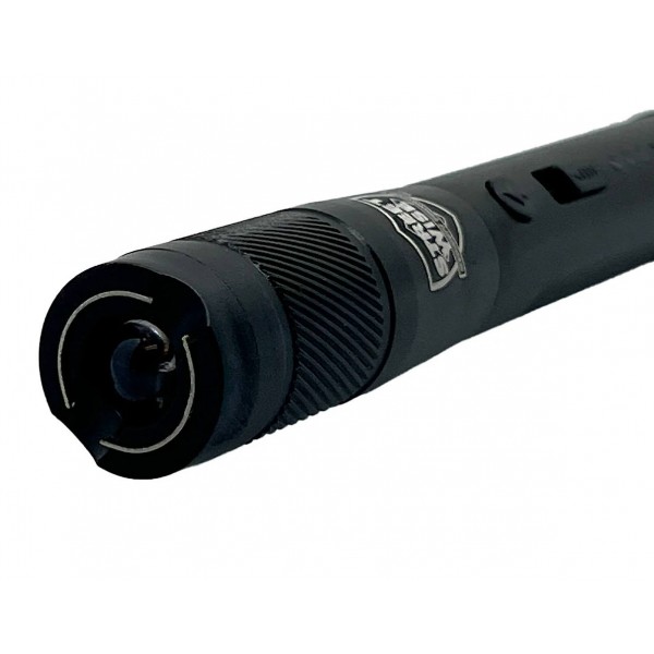 Black Streetlight Rechargeable Stun Gun Flashlight 84 Million Volts