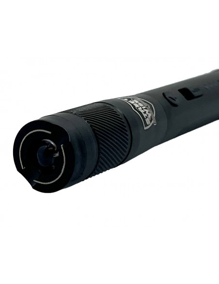 Black Streetlight Rechargeable Stun Gun Flashlight 84 Million Volts