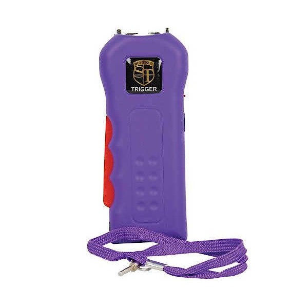 Purple Trigger 75 Million Volt Stun Gun with Flashlight and Disable Pin