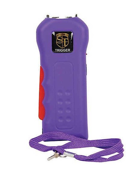 Purple Trigger 75 Million Volt Stun Gun with Flashlight and Disable Pin