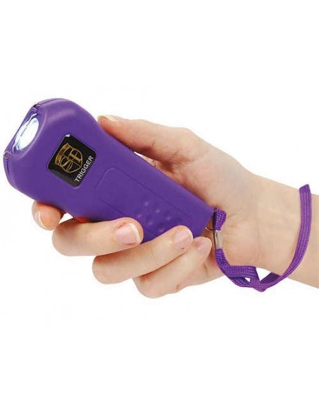 Purple Trigger 75 Million Volt Stun Gun with Flashlight and Disable Pin