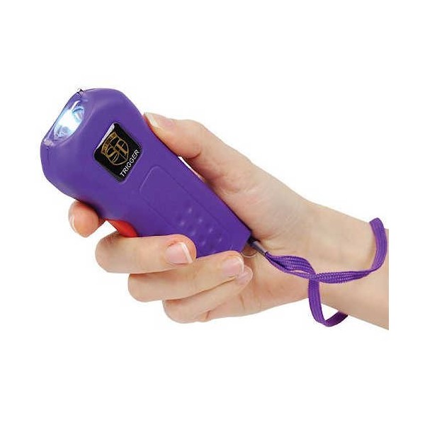 Purple Trigger 75 Million Volt Stun Gun with Flashlight and Disable Pin