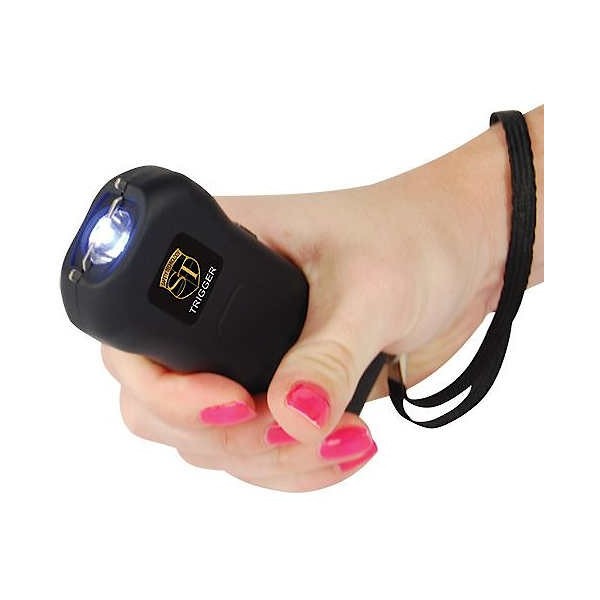 Black Trigger 75 Million Volt Stun Gun with Flashlight and Disable Pin