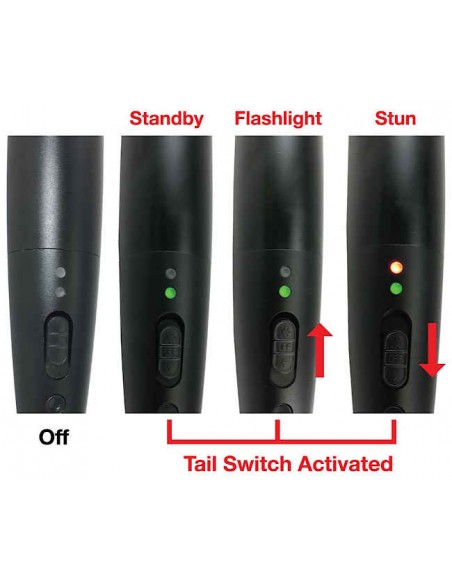 Triple Defender Stun Gun Baton Flashlight 27 Million Volts