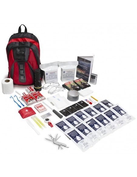 2 Person Essentials Emergency Survival Kit with Backpack (72+ Hours)