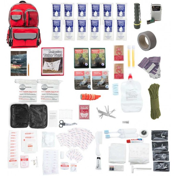 2 Person Family Prep Emergency Survival Kit with Backpack